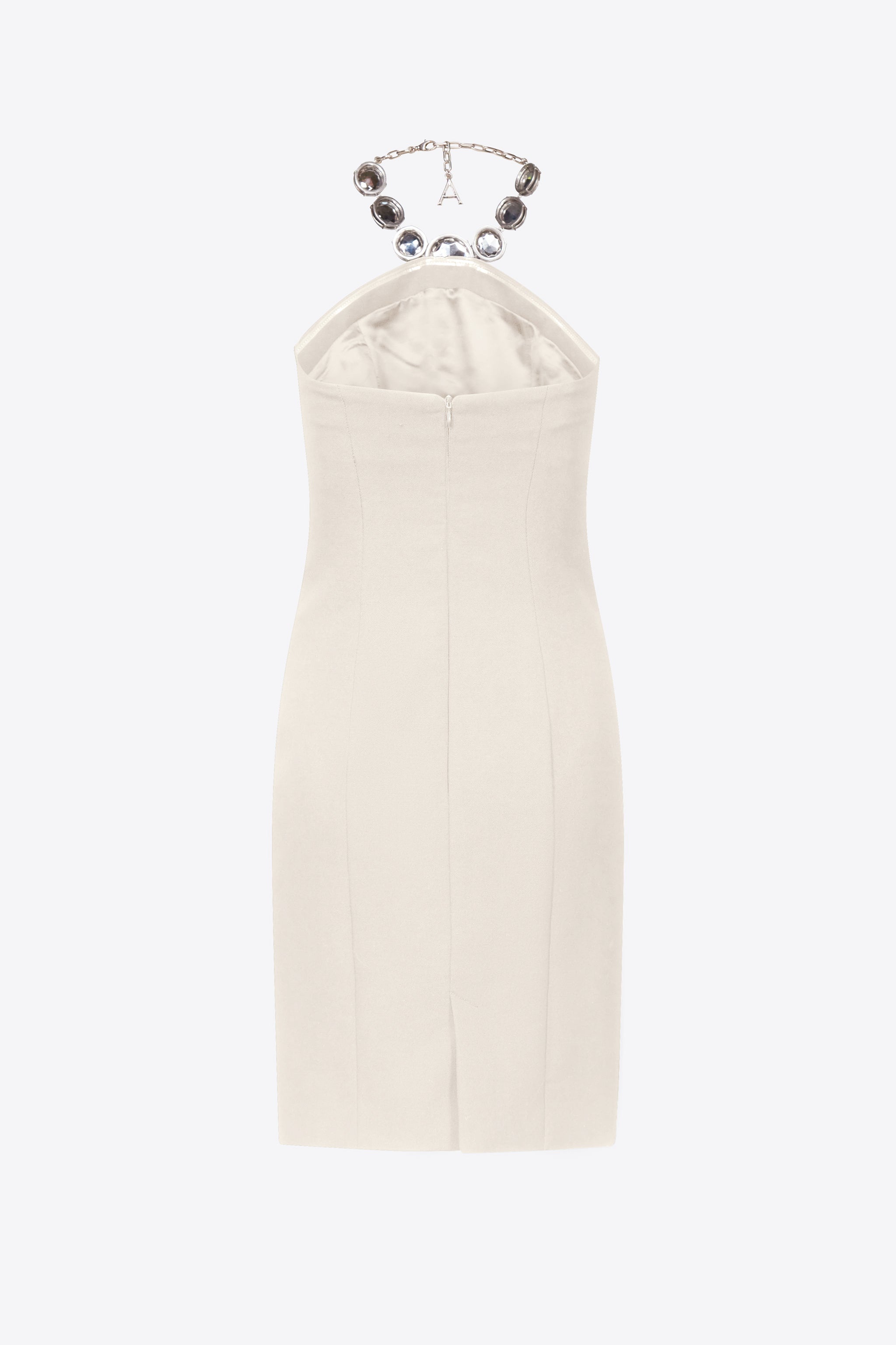 JUMBO CRYSTAL HALTER DRESS - 2