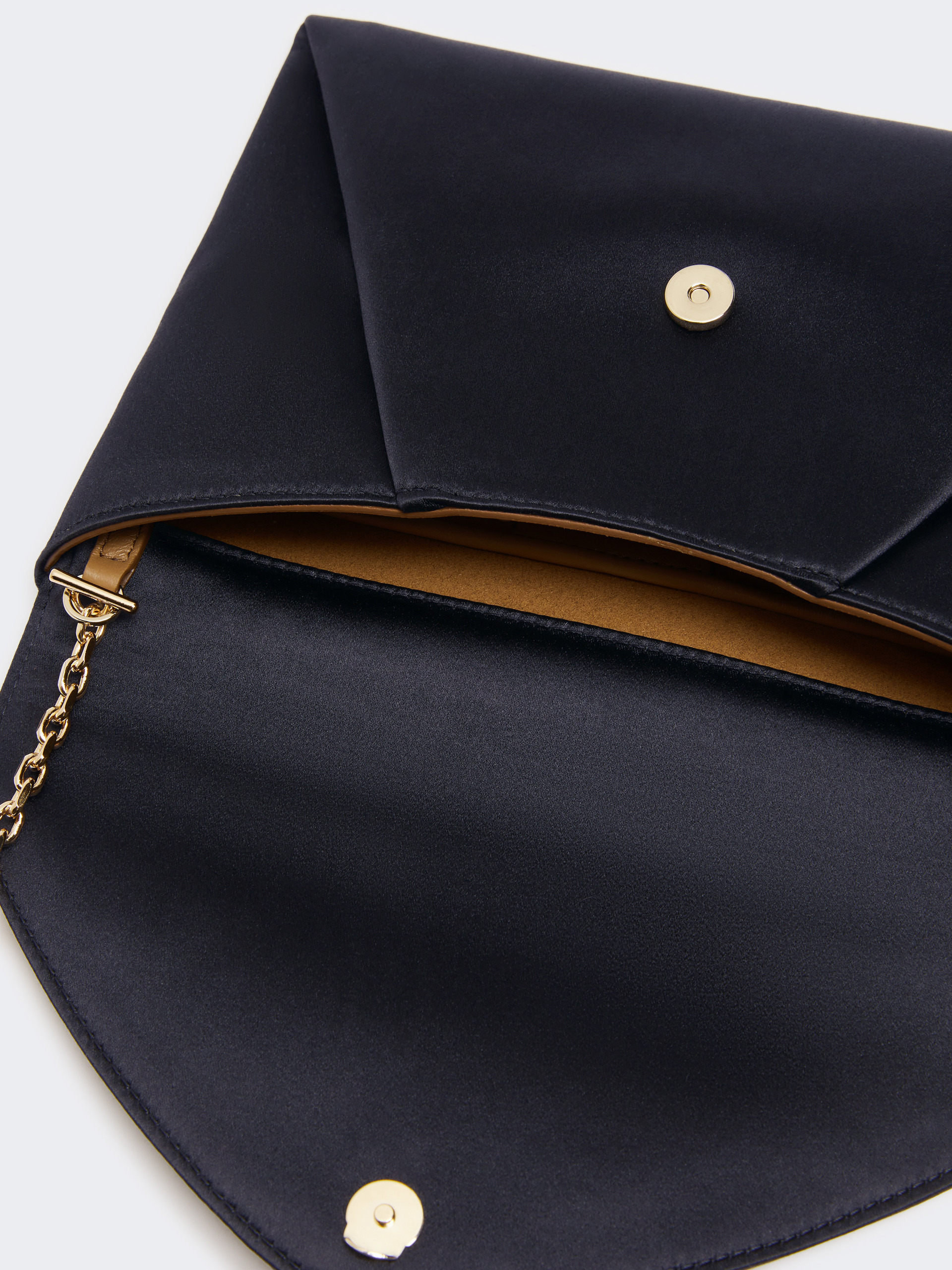 ENVELOPE Viscose and silk satin clutch bag - 5