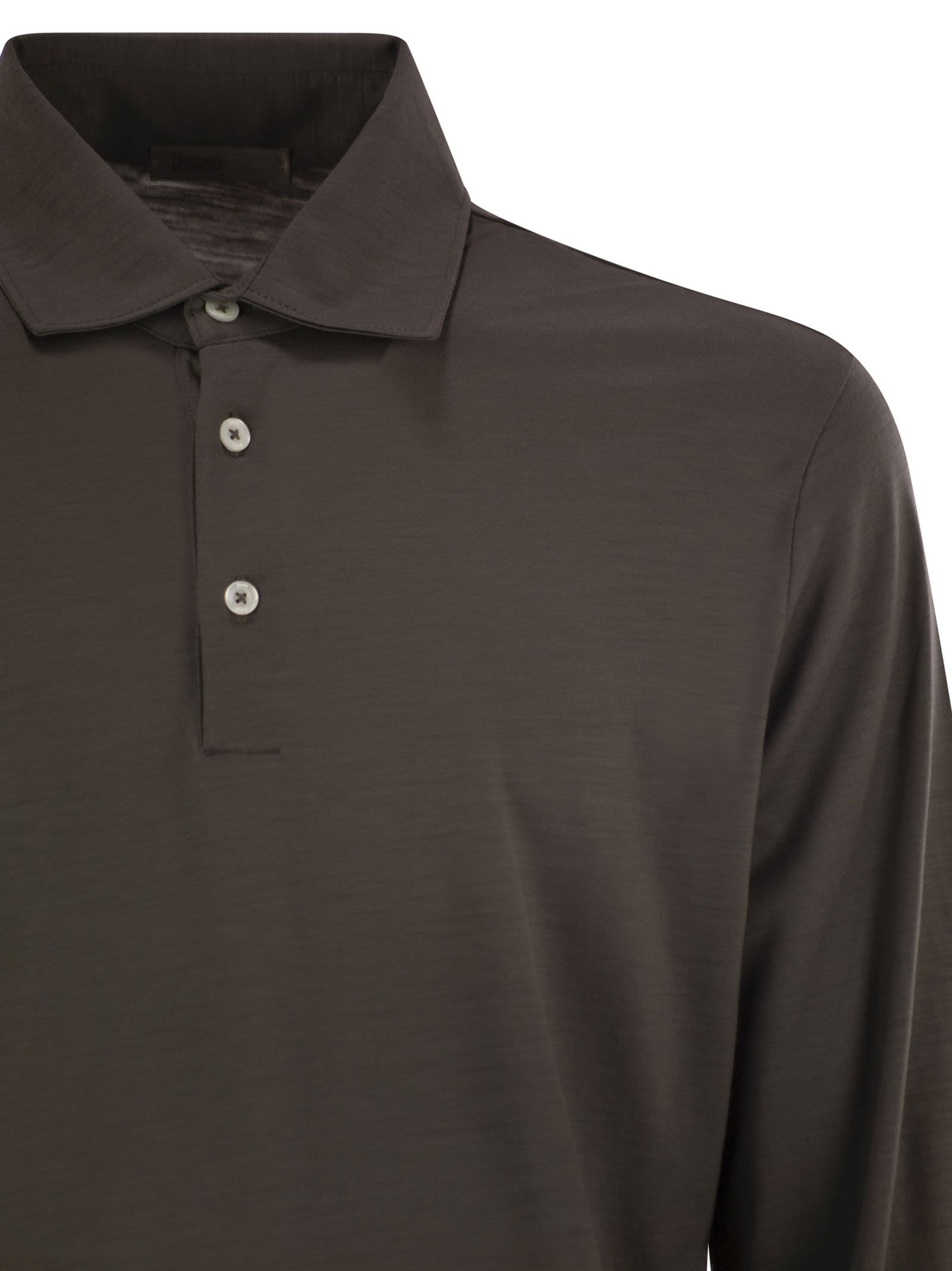 Herno Men Resort Polo Shirt In Soft Wool Knit - 4