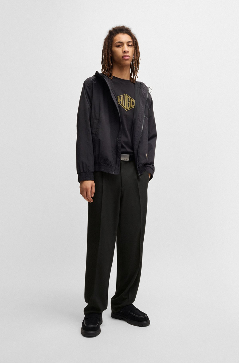 HUGO MODERN-FIT TROUSERS IN STRETCH TWILL WITH FRONT CREASE outlook