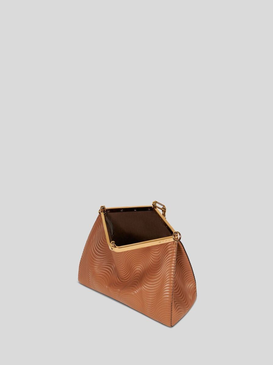 MEDIUM VELA BAG WITH WAVY MOTIF AND CLUTCH - 6