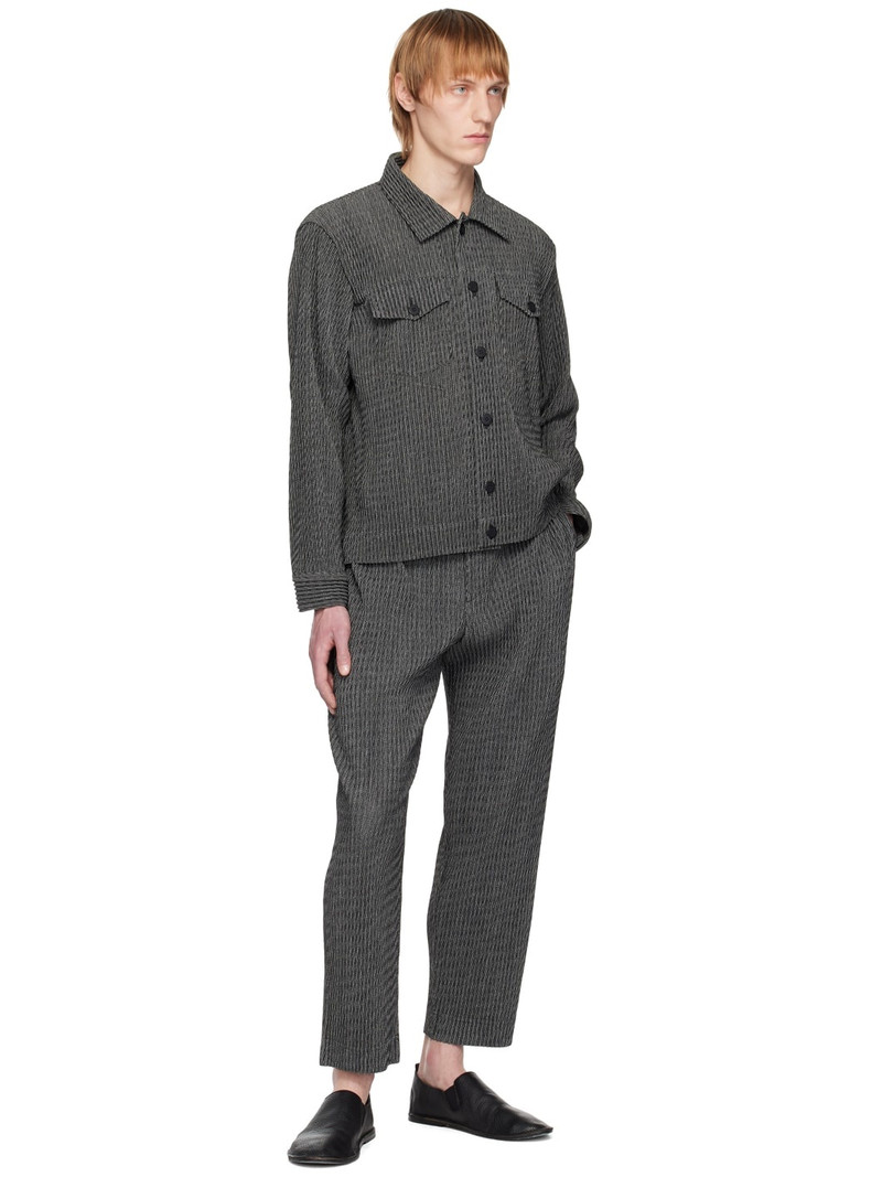ISSEY MIYAKE Black Zipper Chain Jacket outlook