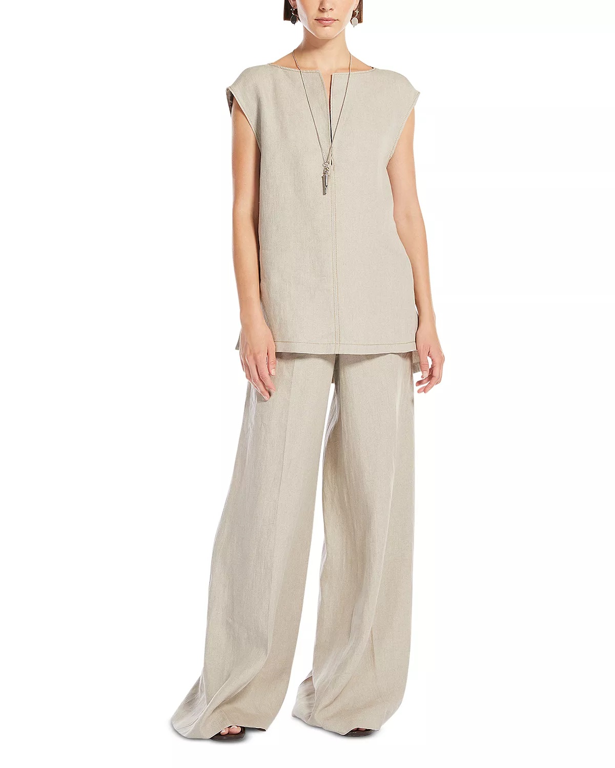 2 Sequoia Linen Wide Leg Pants - 2