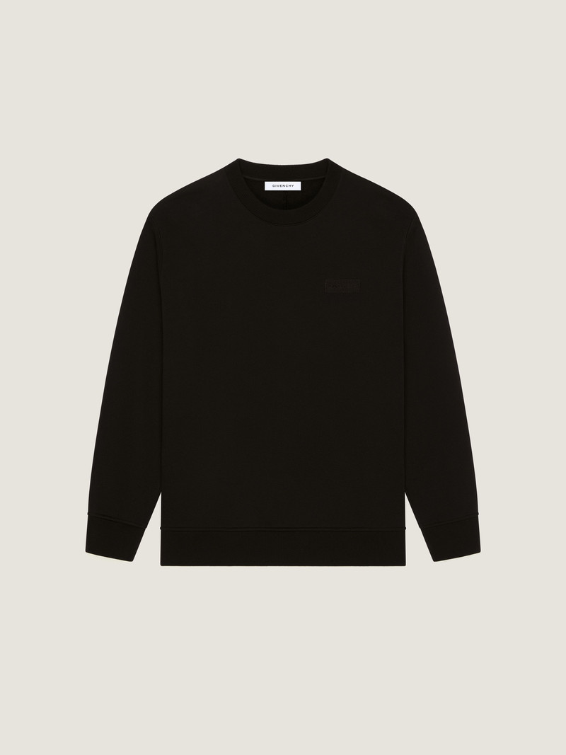SWEATSHIRT IN FLEECE WITH GIVENCHY PATCH 1
