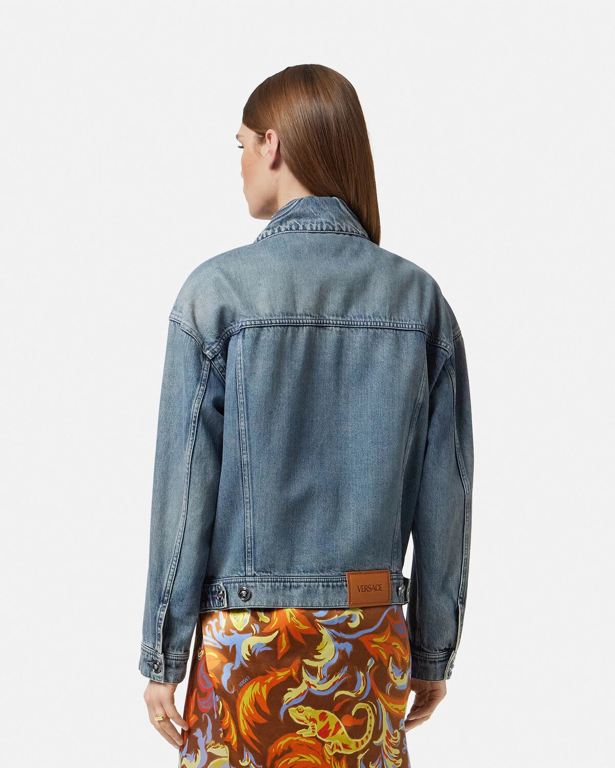 Barocco Denim Trucker Jacket - 5
