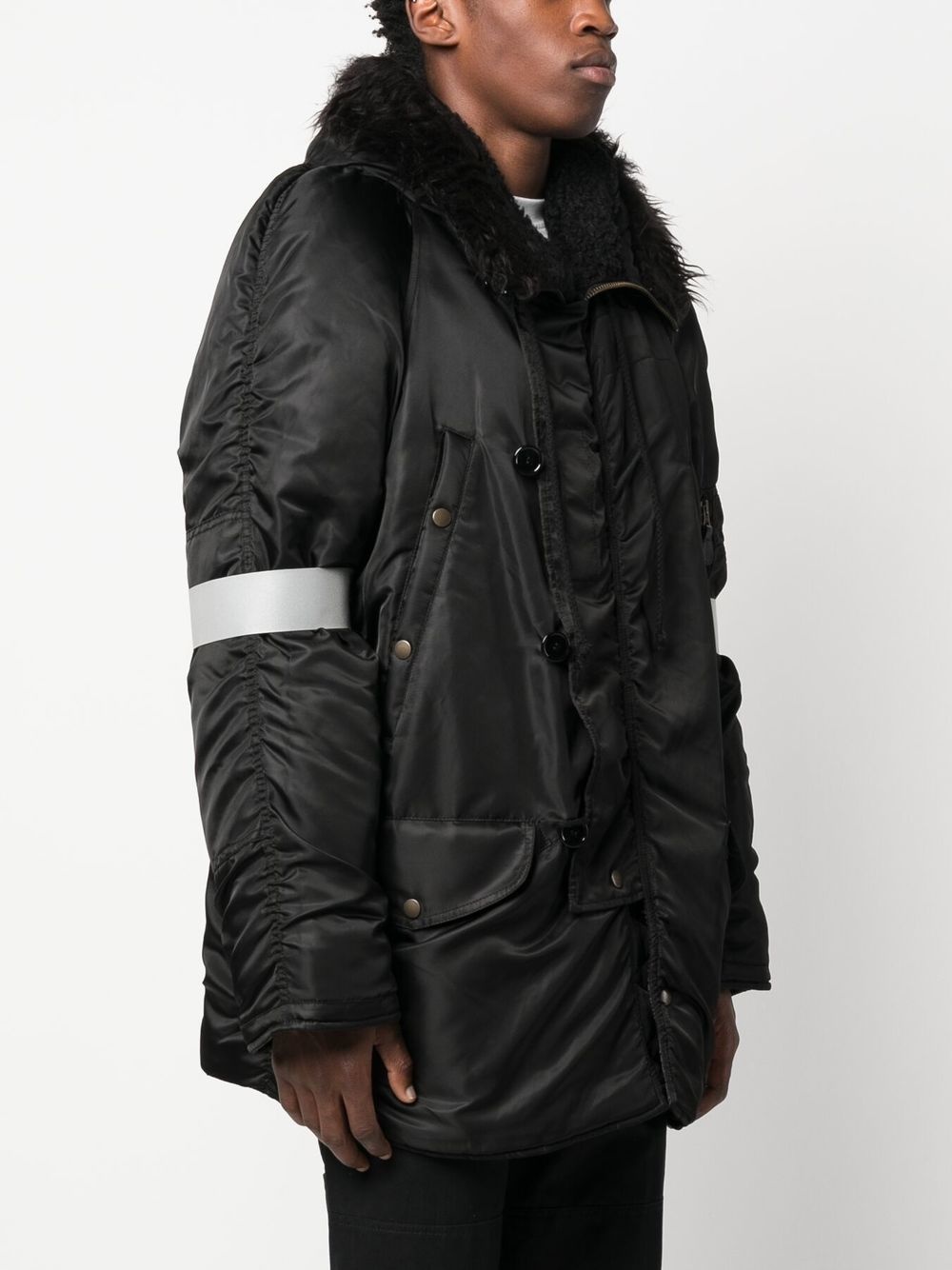 hooded parka coat - 3