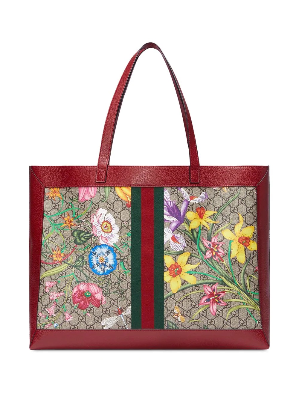 flora print tote bag - 2