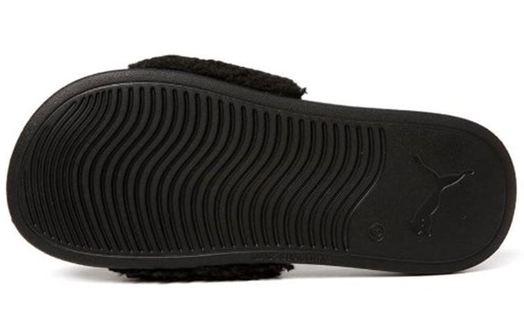 PUMA Popcat 20 Fleece Slippers Black 375955-01 - 5