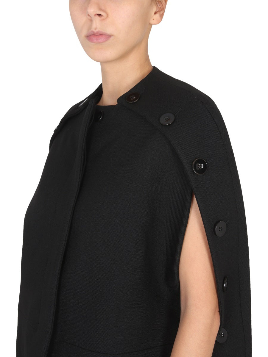 Jil Sander Women Vegine Wool Cape - 4
