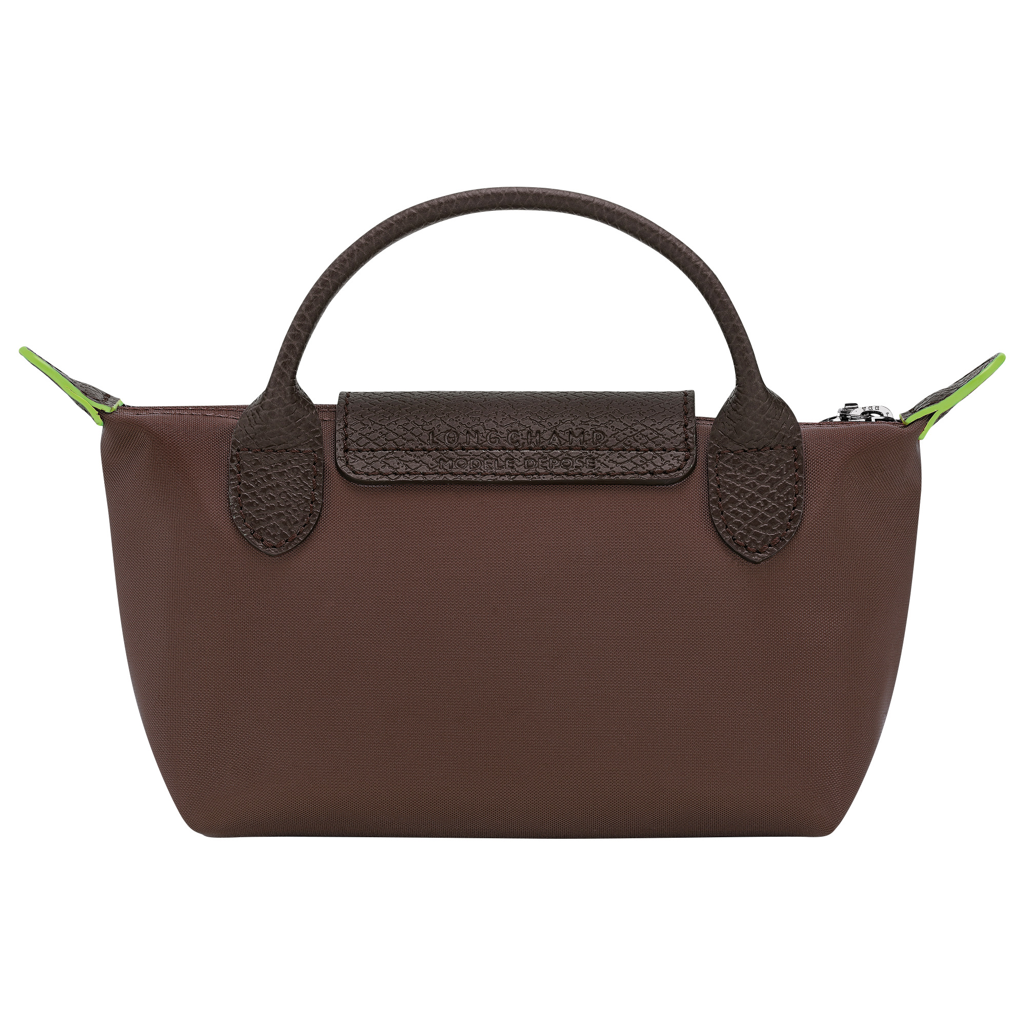 Le Pliage Green Pouch with handle Mocha - Recycled canvas - 3
