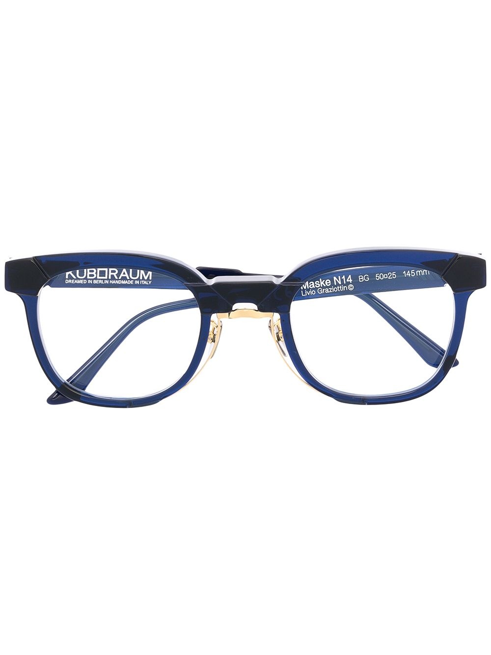 N14 clear frame glasses - 1