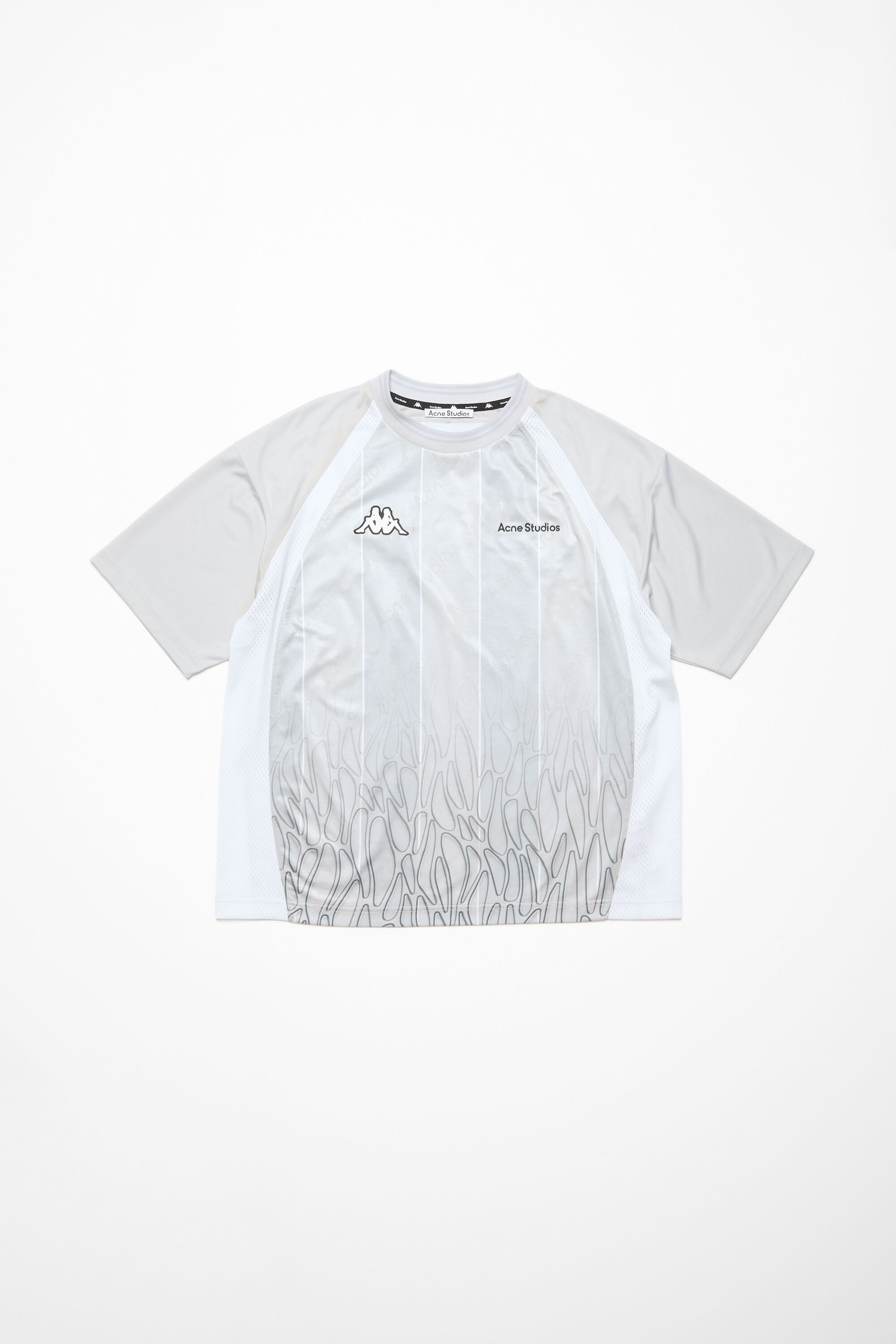 Logo t-shirt - Acne Studios x Kappa - Grey/dark grey - 5