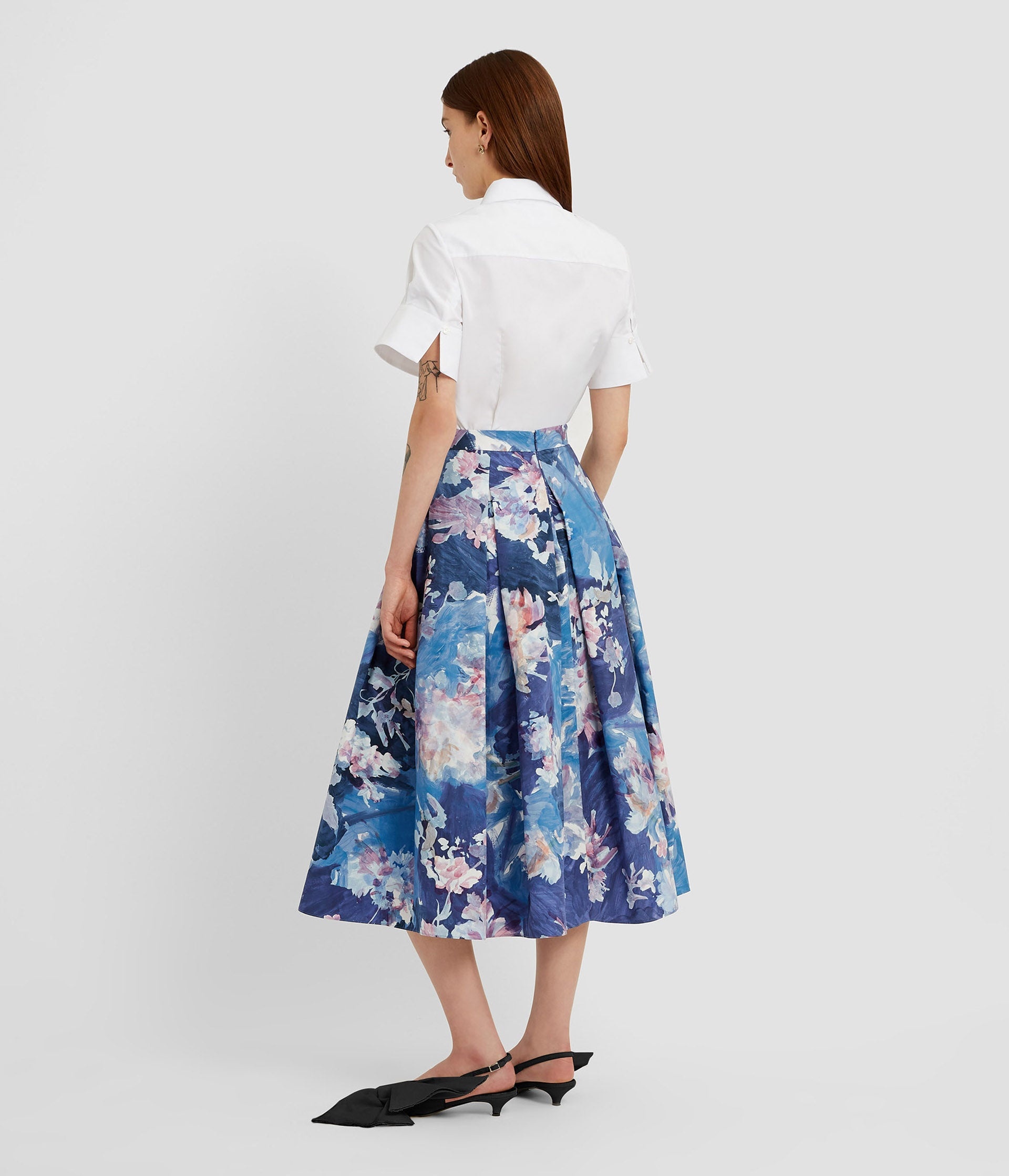 PLEATED MIDI SKIRT - 2