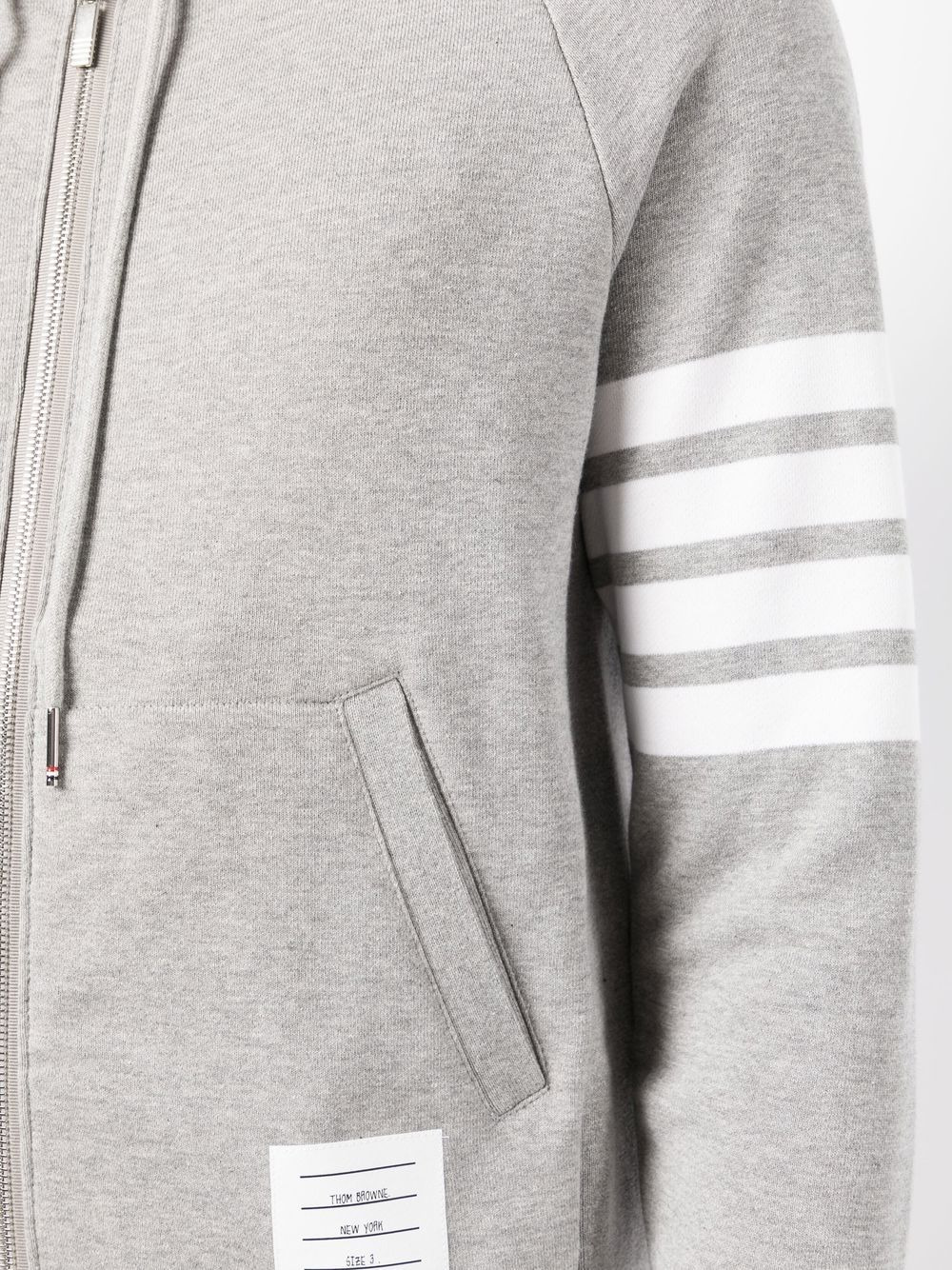 Classic Full Zip Hoodie With Elastic - 5