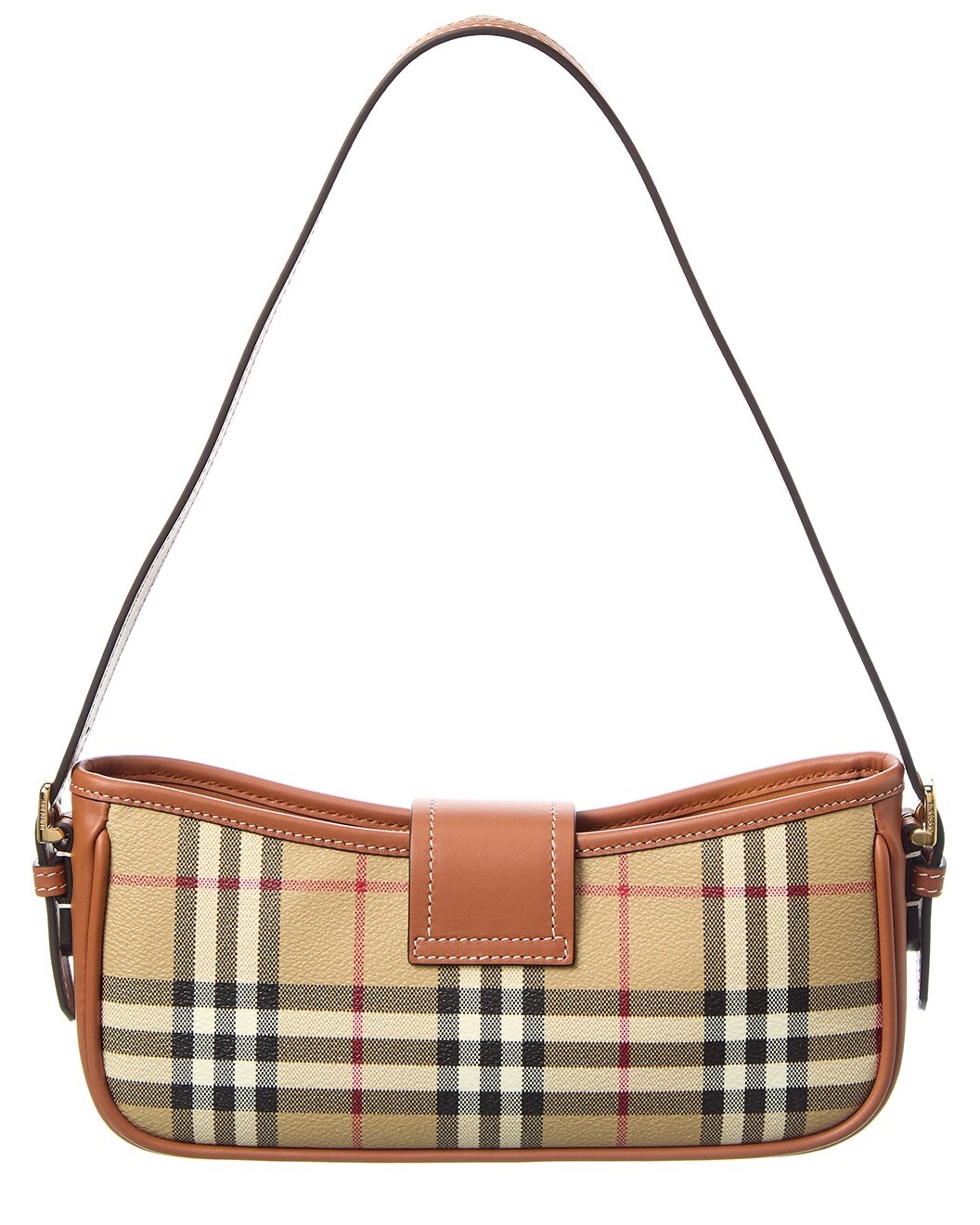 Burberry Vintage Check E-Canvas & Leather Shoulder Bag - 2