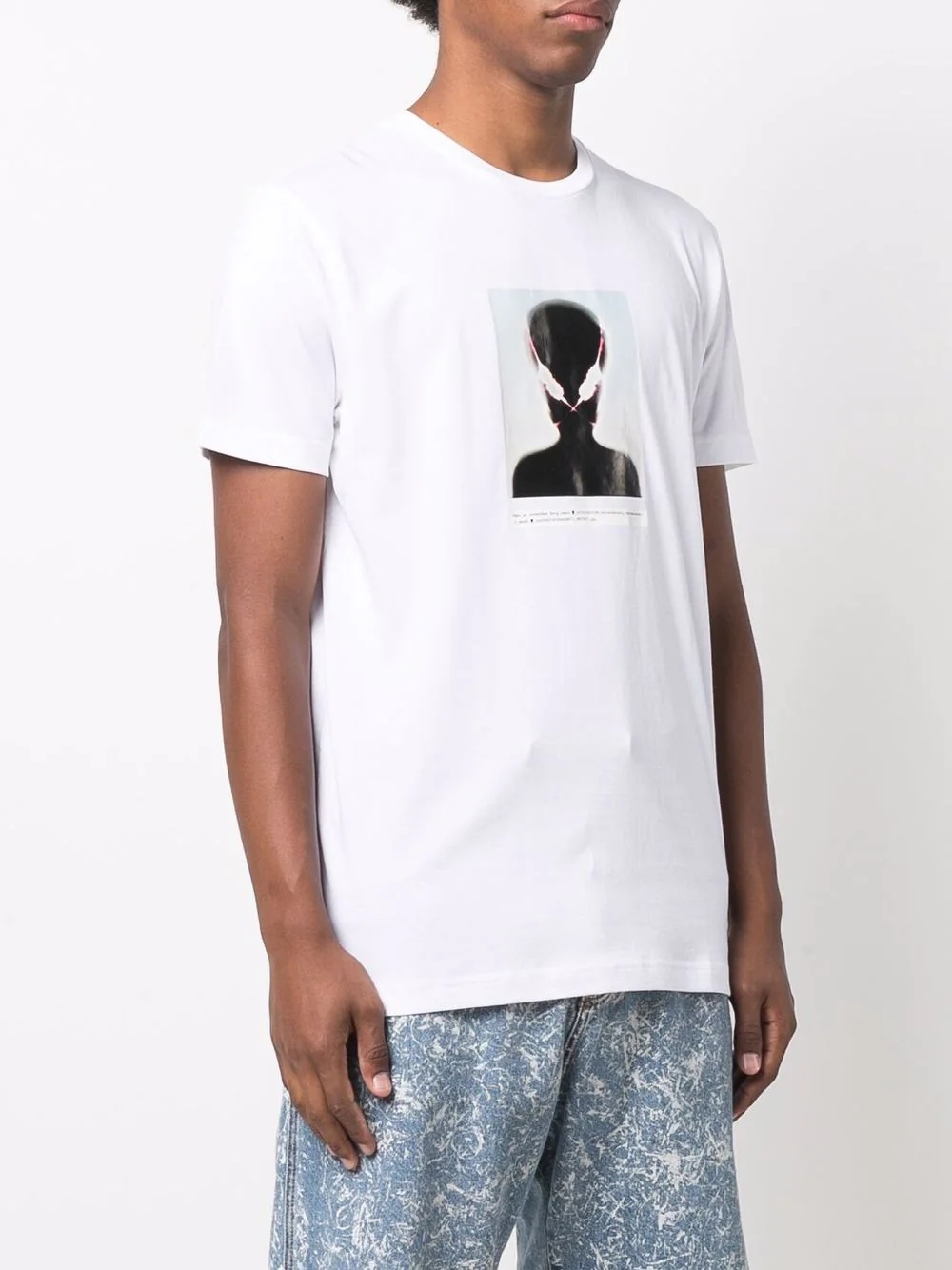 alien print cotton T-shirt - 3