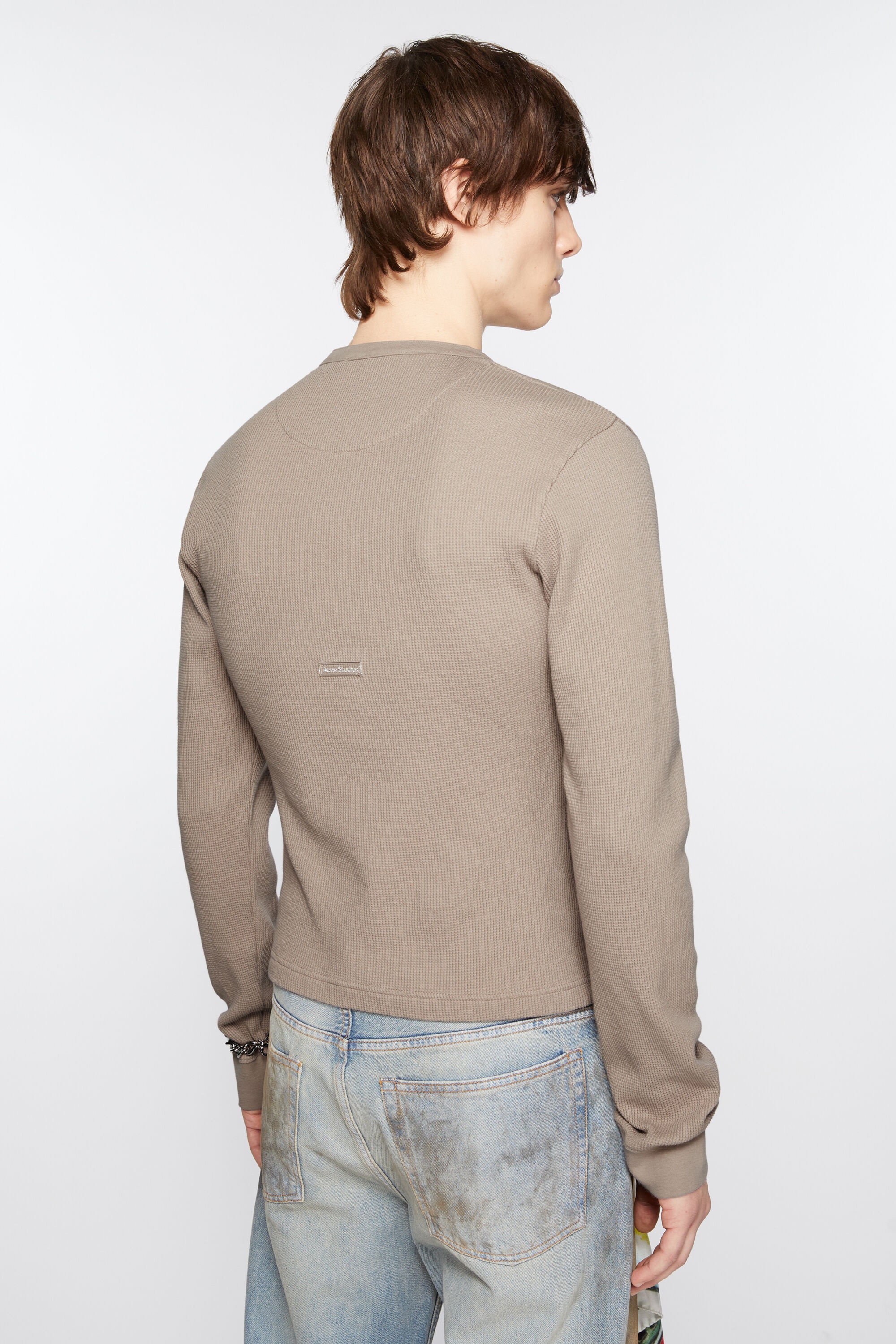 Long sleeve t-shirt - Fitted fit - Concrete grey - 3