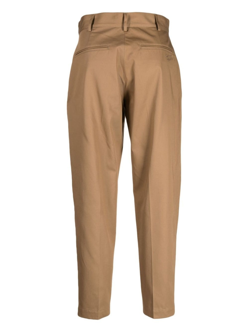 Maison Kitsuné straight-leg cotton trousers outlook