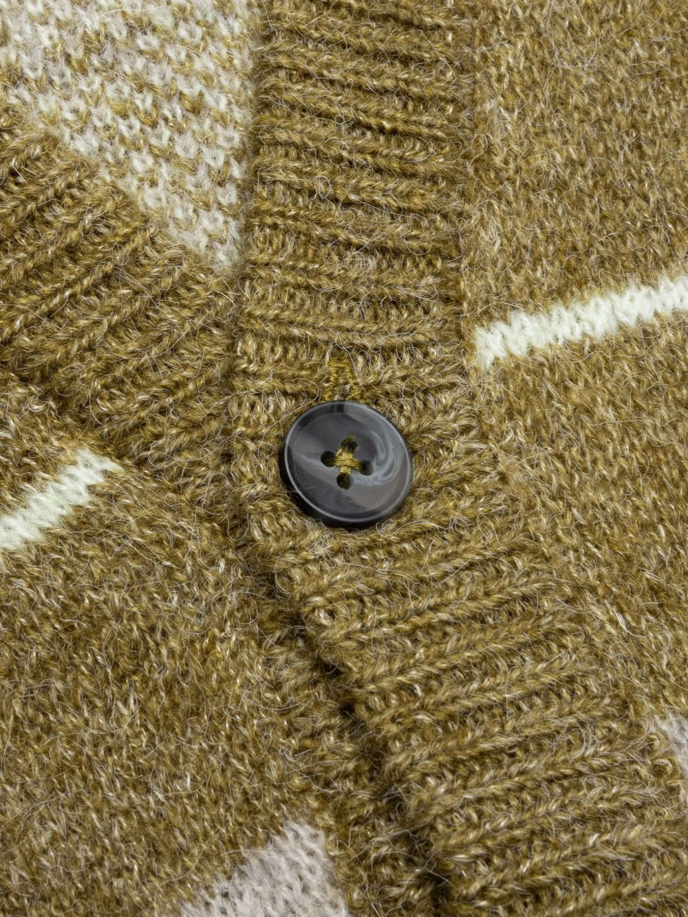 Windowpane mohair cardigan - 3