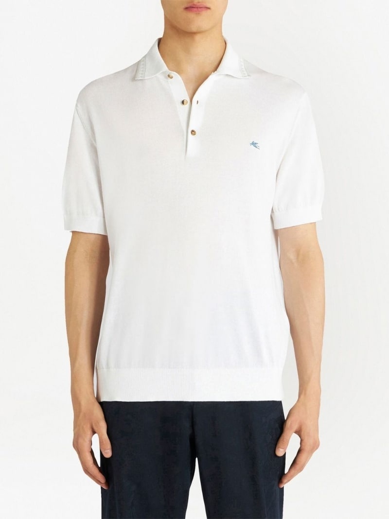 logo-embroidered polo shirt - 2