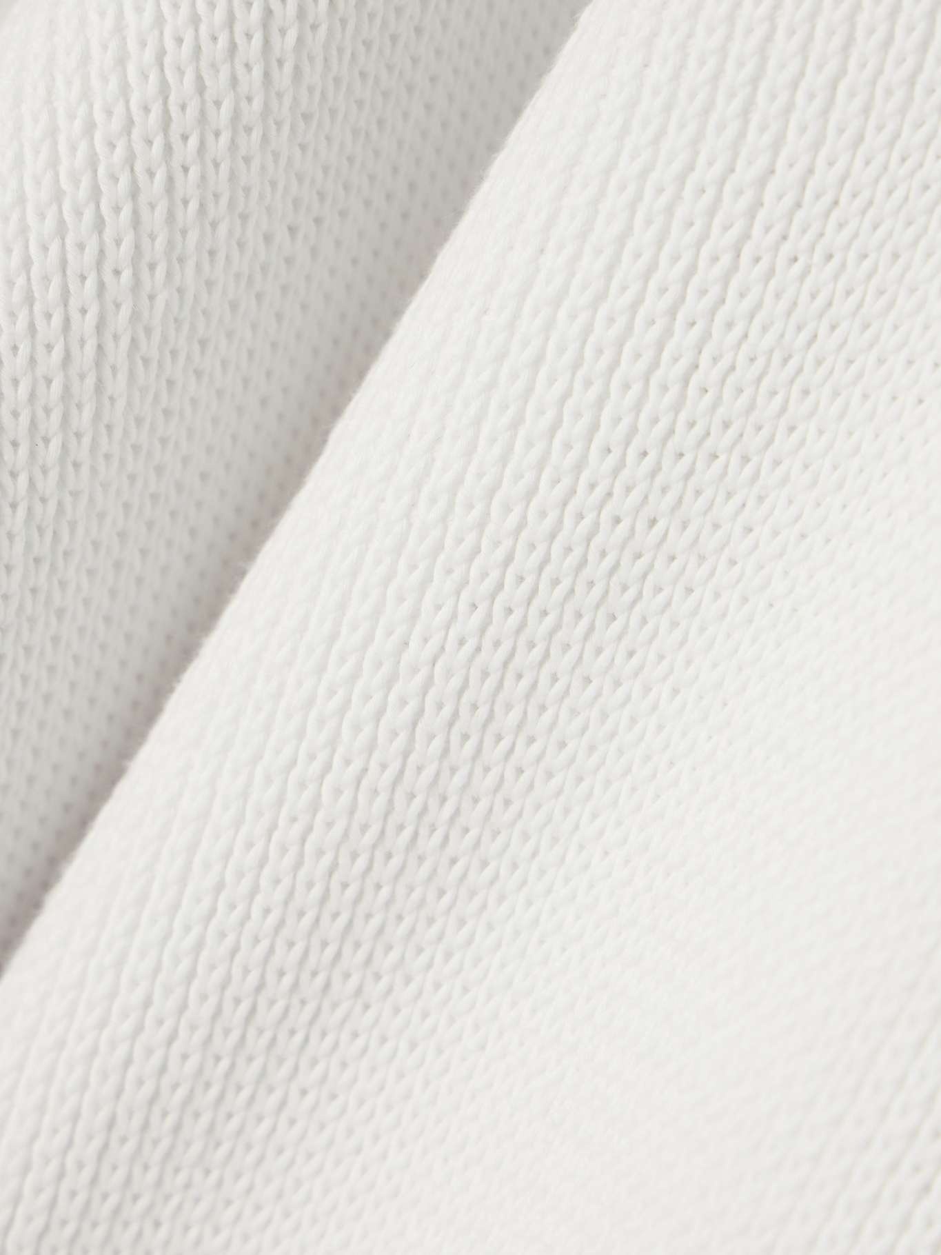Knitted organic cotton sweater White - 5