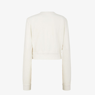 FENDI White jersey Fendi Roma Capsule sweatshirt outlook