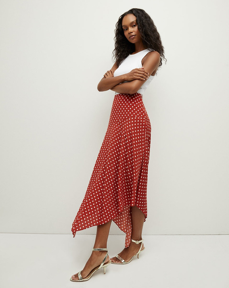 VERONICA BEARD ROSEMARY POLKA-DOT SKIRT outlook