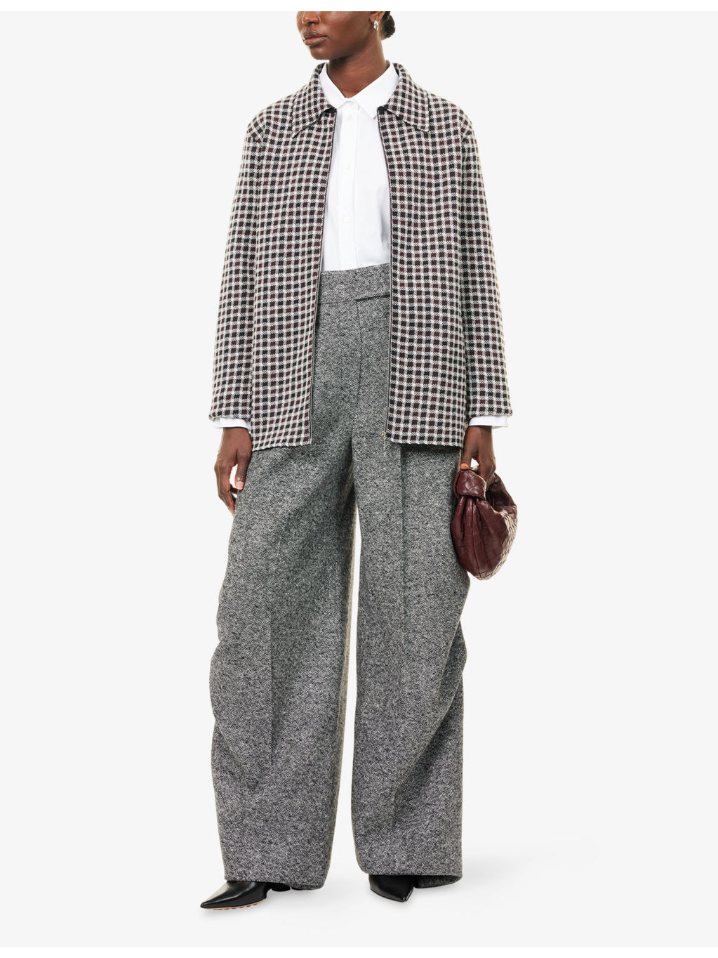 Simone Wide-Leg Wool-And-Silk Trousers - 2