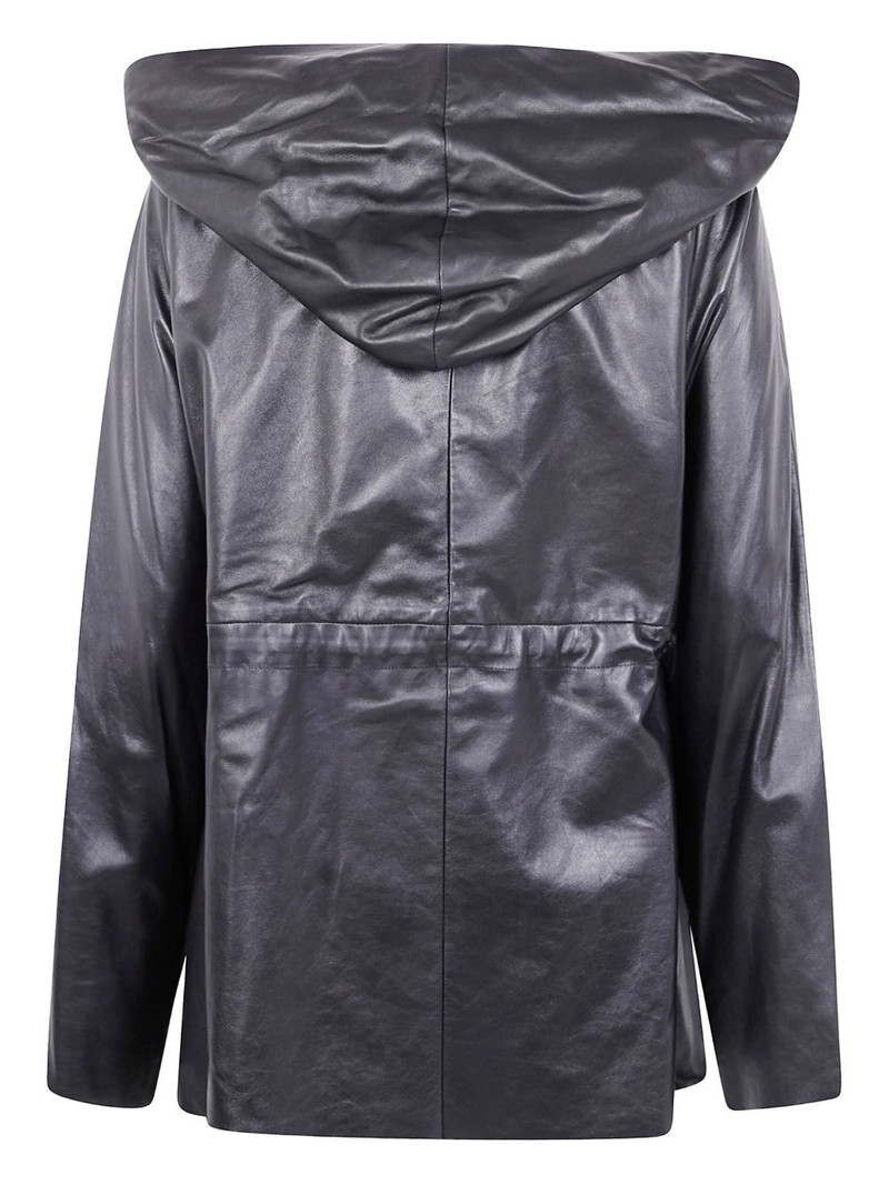 Rick Owens dwastrings leather jacket outlook