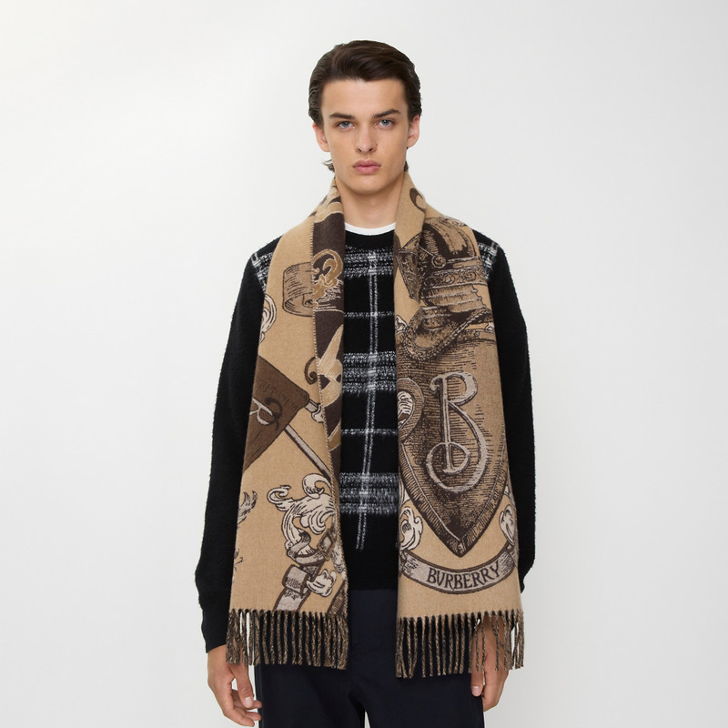 Etched Knight Cashmere Scarf 3