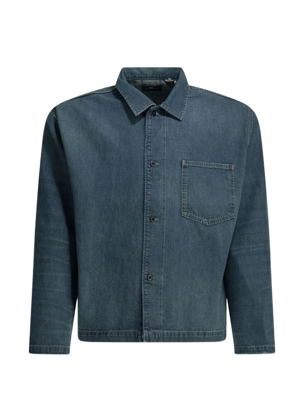 button-up chest-pocket overshirt - 1