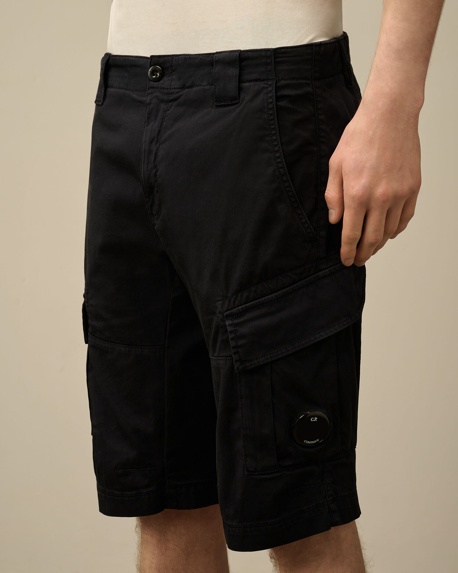 Stretch Sateen Cargo Shorts - 5