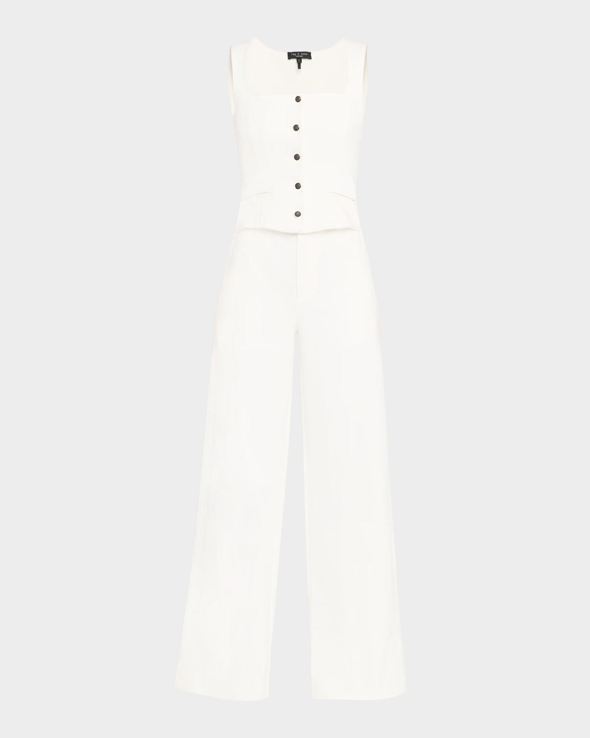 Marianna Wide-Leg Ponte Jumpsuit - 1