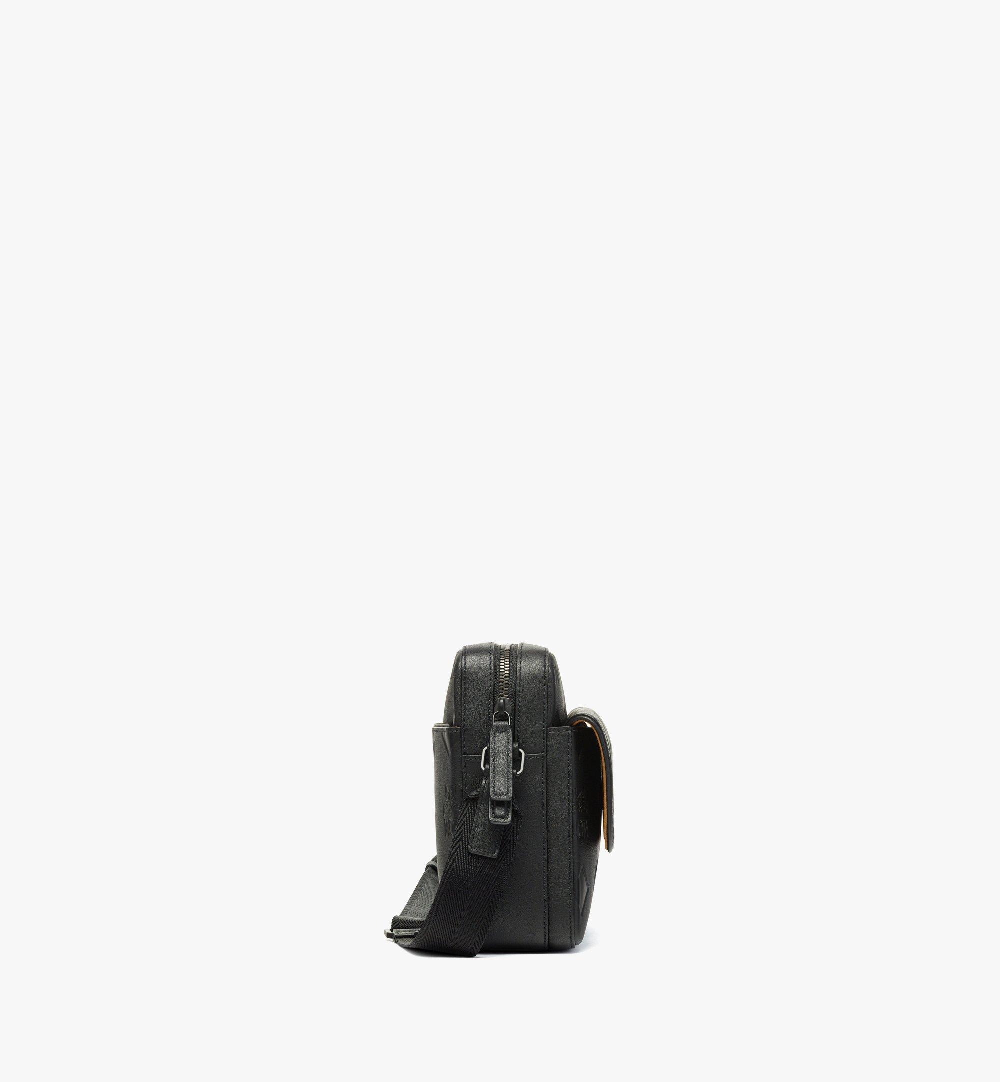 MCM Aren Messenger Bag in Maxi Monogram Leather | REVERSIBLE