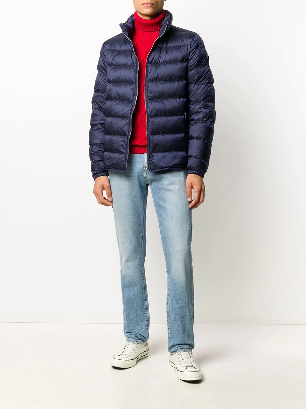 contrast panel puffer jacket - 6