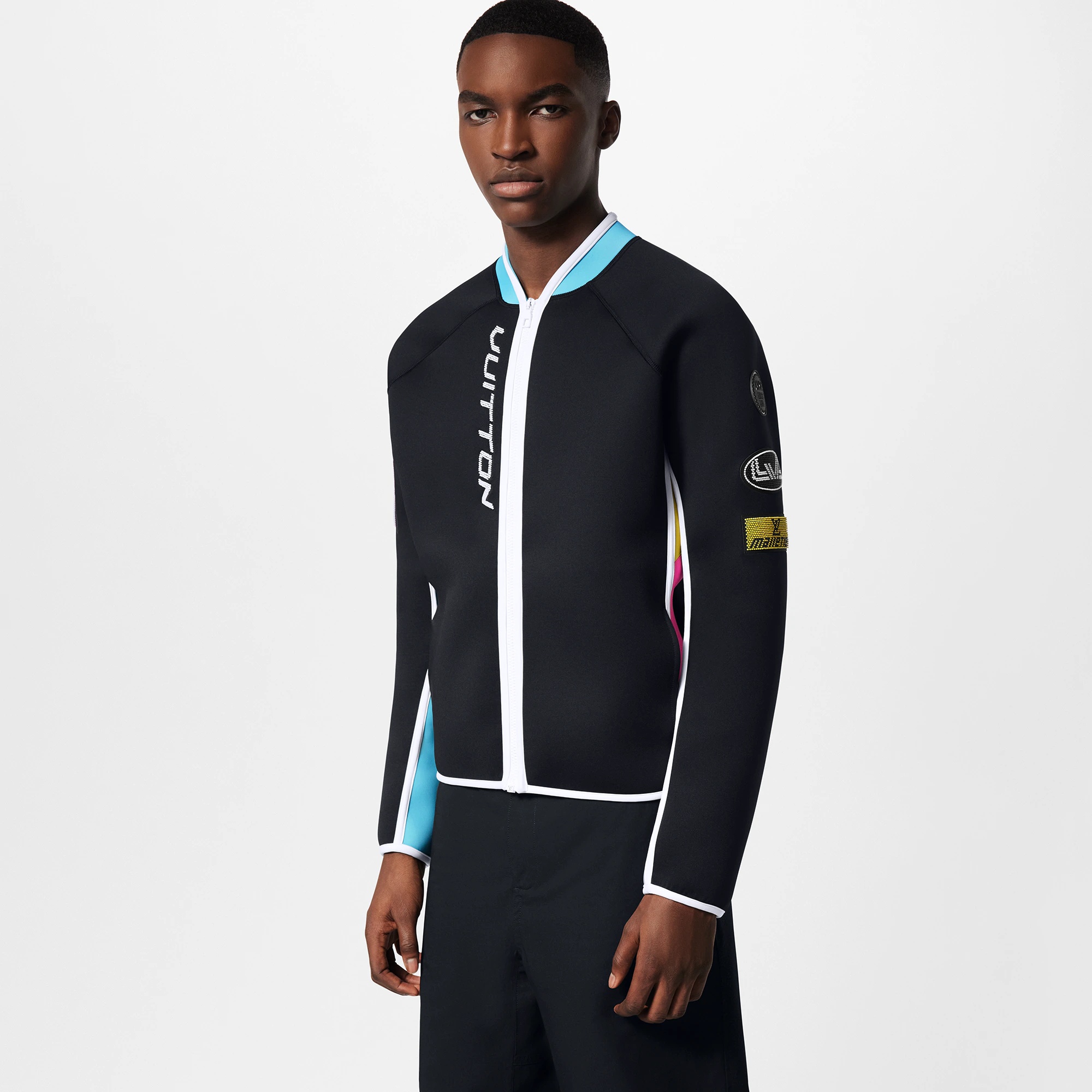 Embellished Neoprene Scuba Jacket - 2
