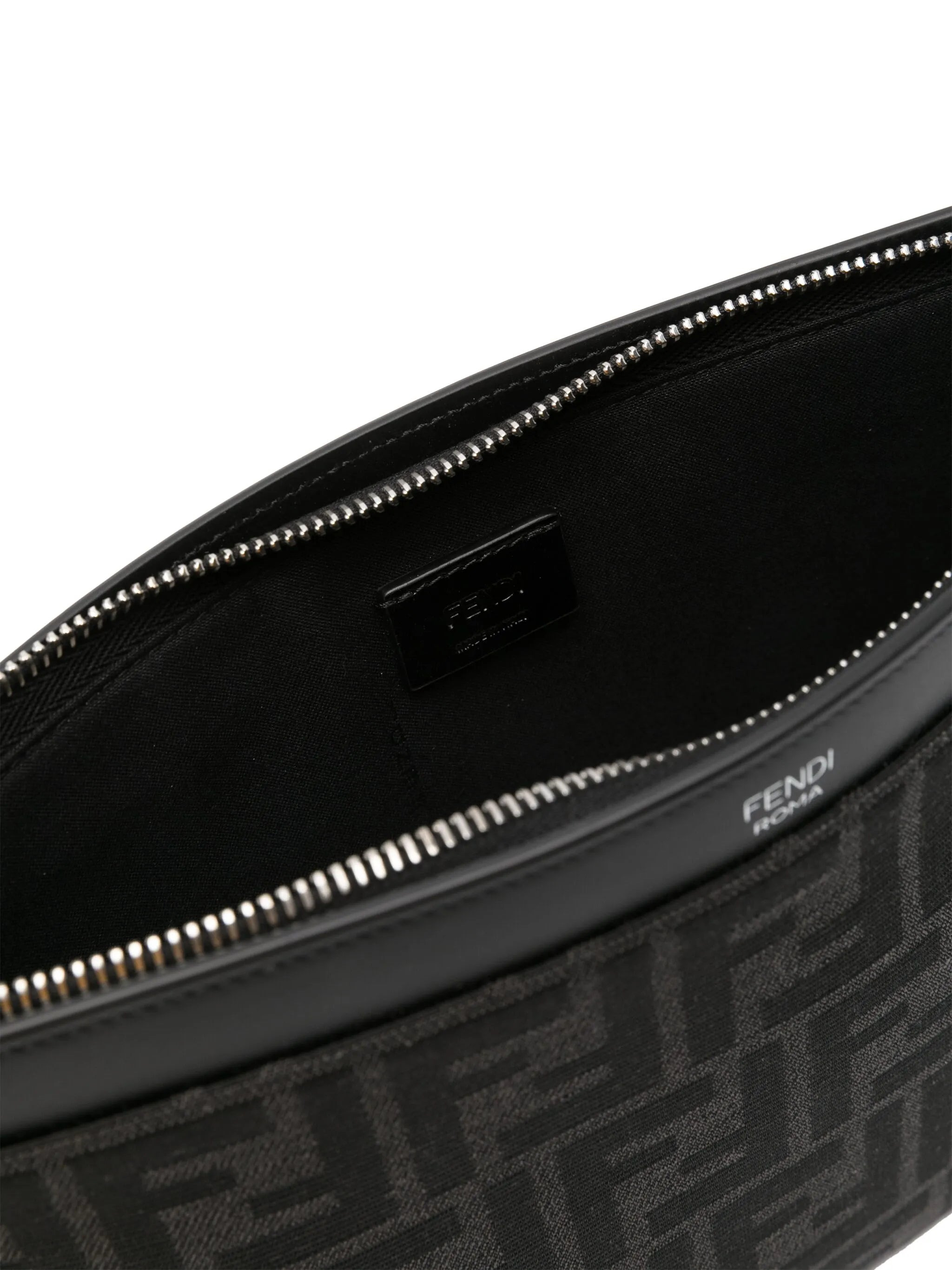 Fendi FF-logo Leather Clutch Bag - 5