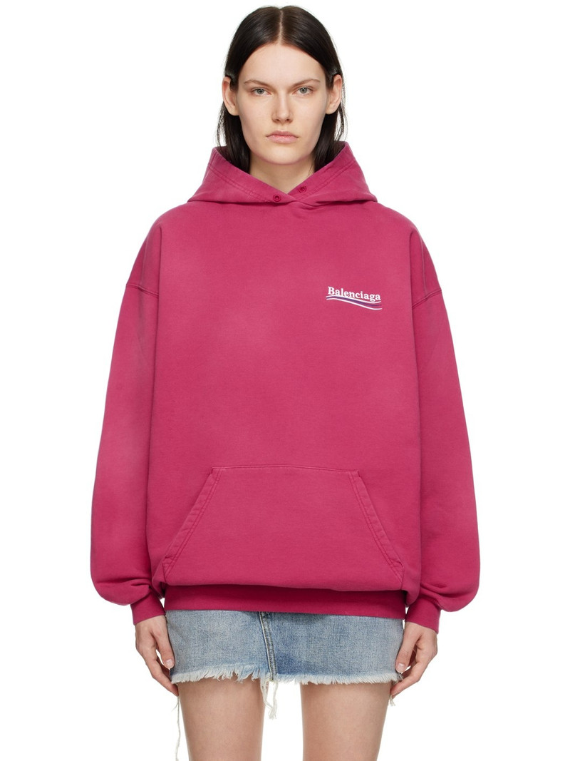 Pink Embroidered Hoodie 1