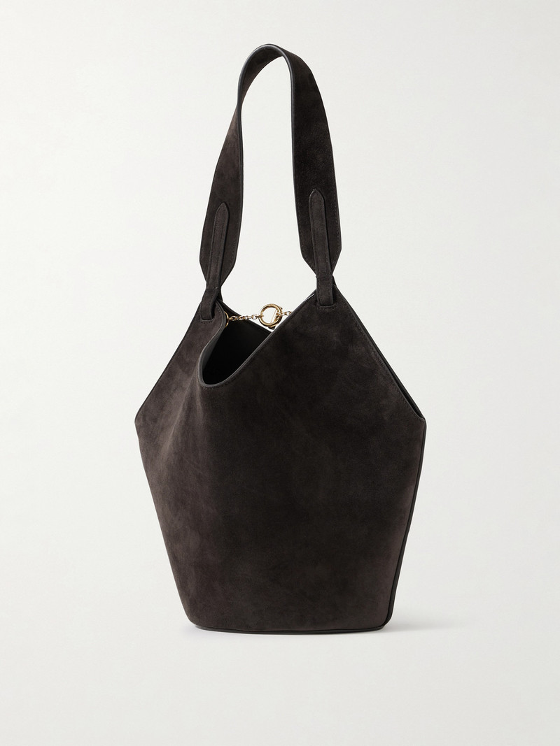 KHAITE Lotus Mini Suede Tote outlook