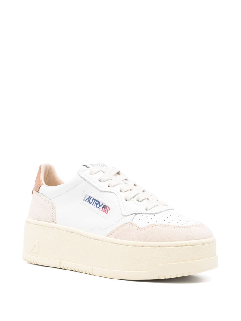 AUTRY leather suede panel trainers outlook