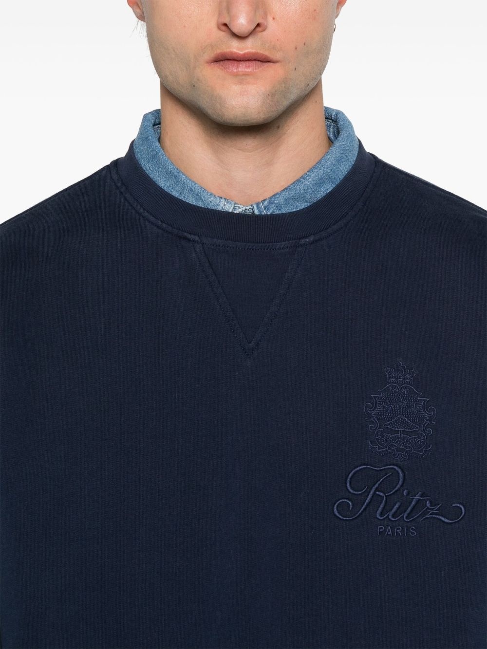 logo-embroidered sweatshirt - 5