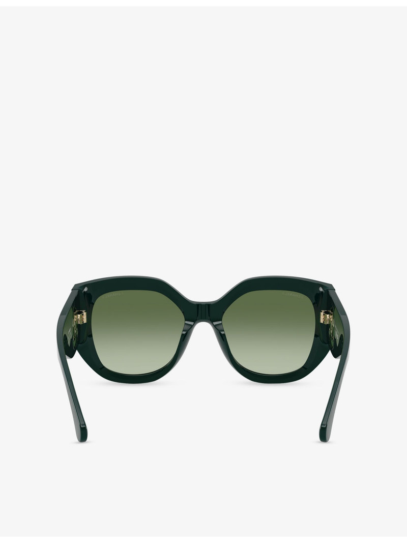CH5550 Butterfly-Frame Acetate Sunglasses 4
