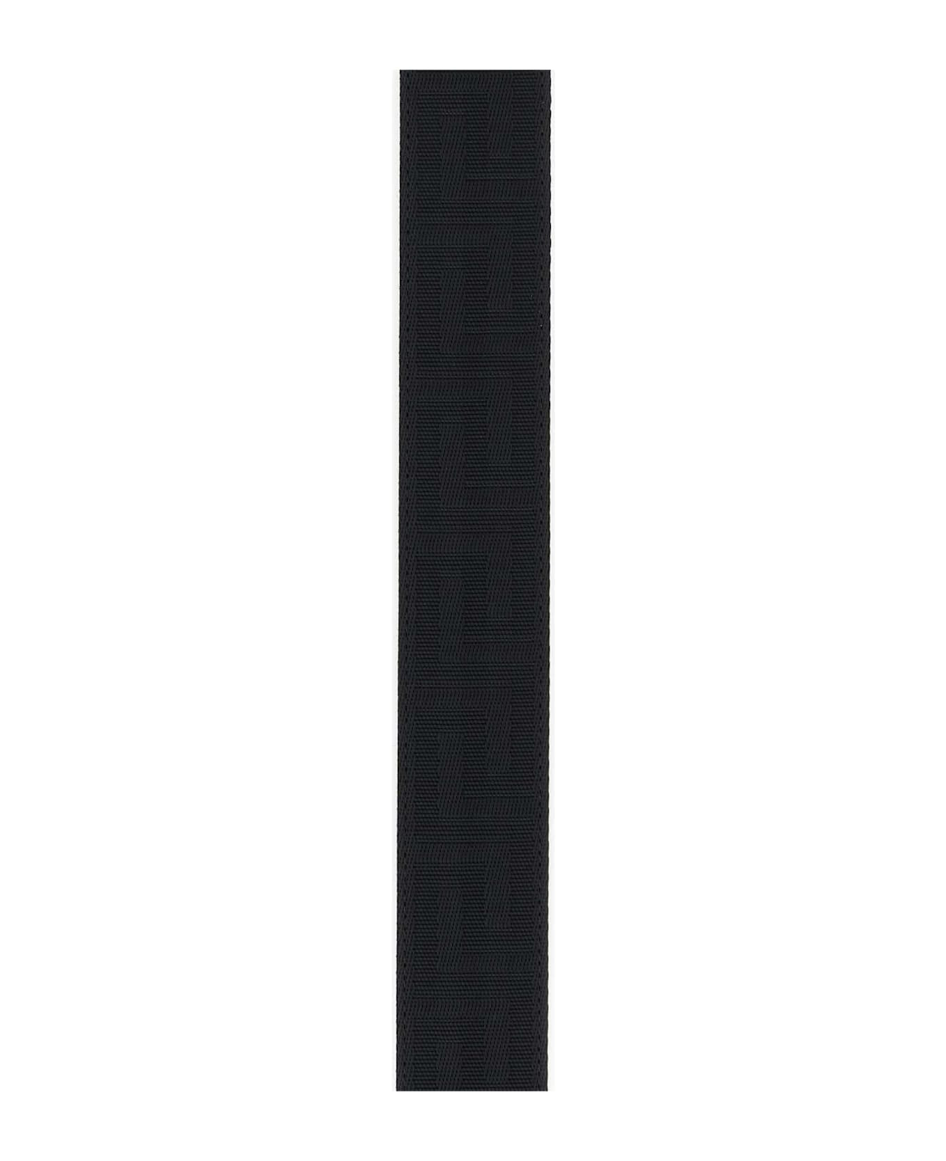 Black Fabric Medusa Belt - 3