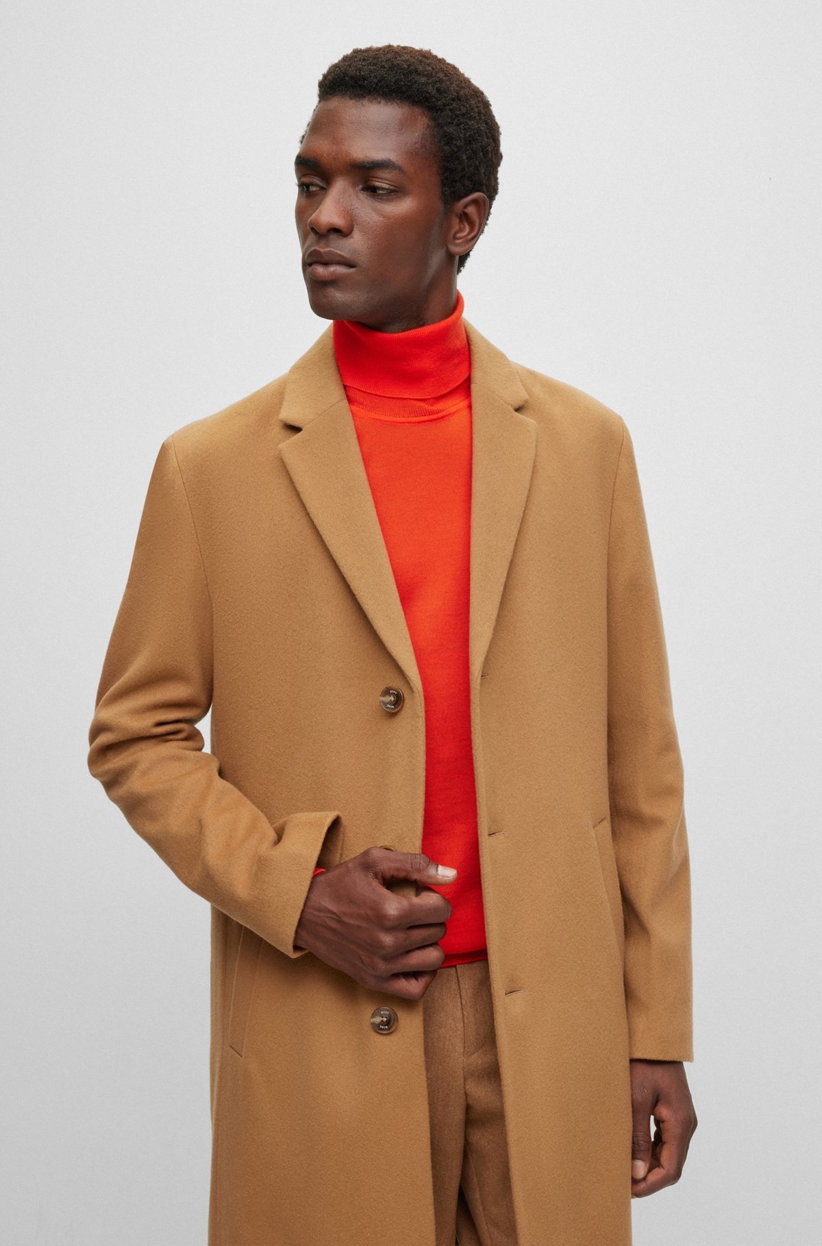 WOOL-BLEND COAT WITH FULL LINING - 7