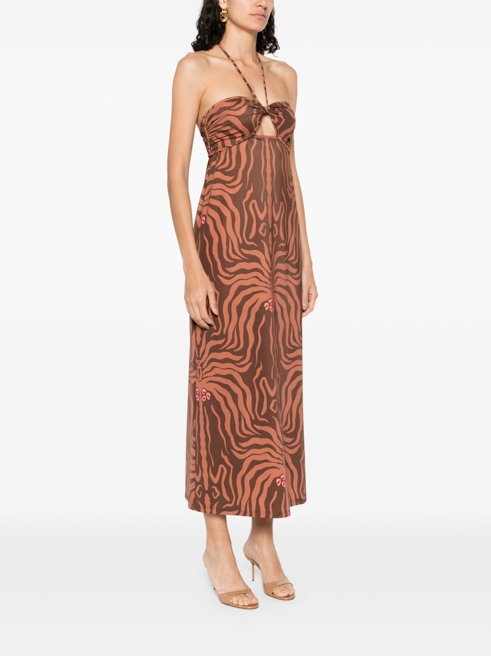 Jungle Palms midi dress - 3