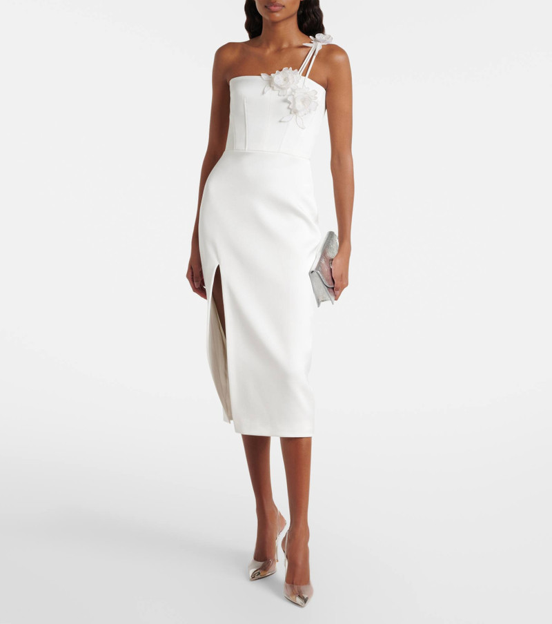 David Koma Floral-appliqué bustier dress outlook