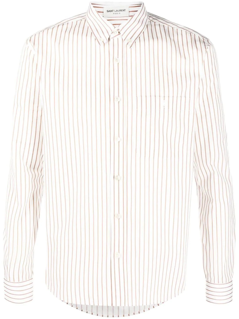 striped long-sleeve shirt - 1