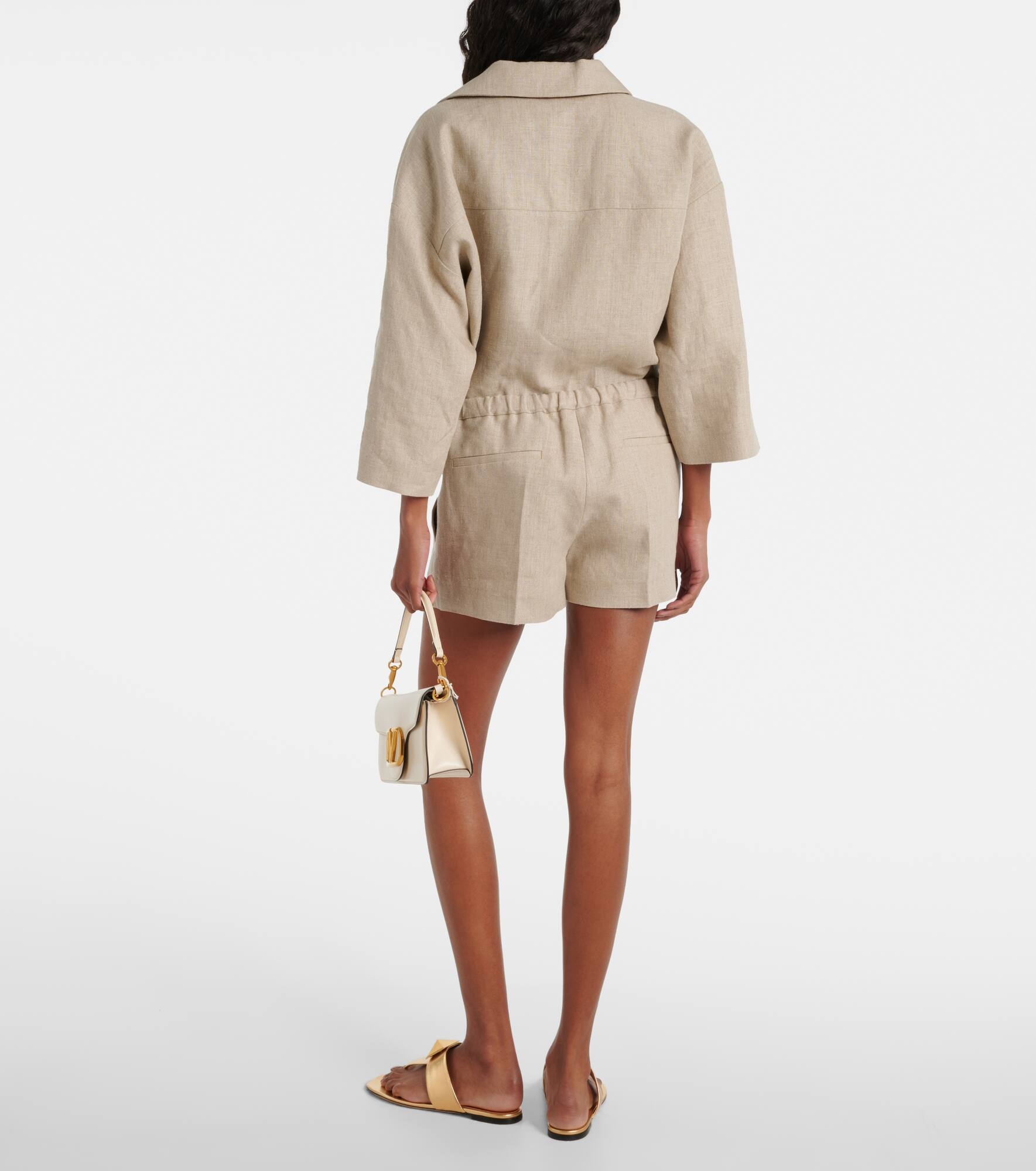 Linen canvas shorts - 3
