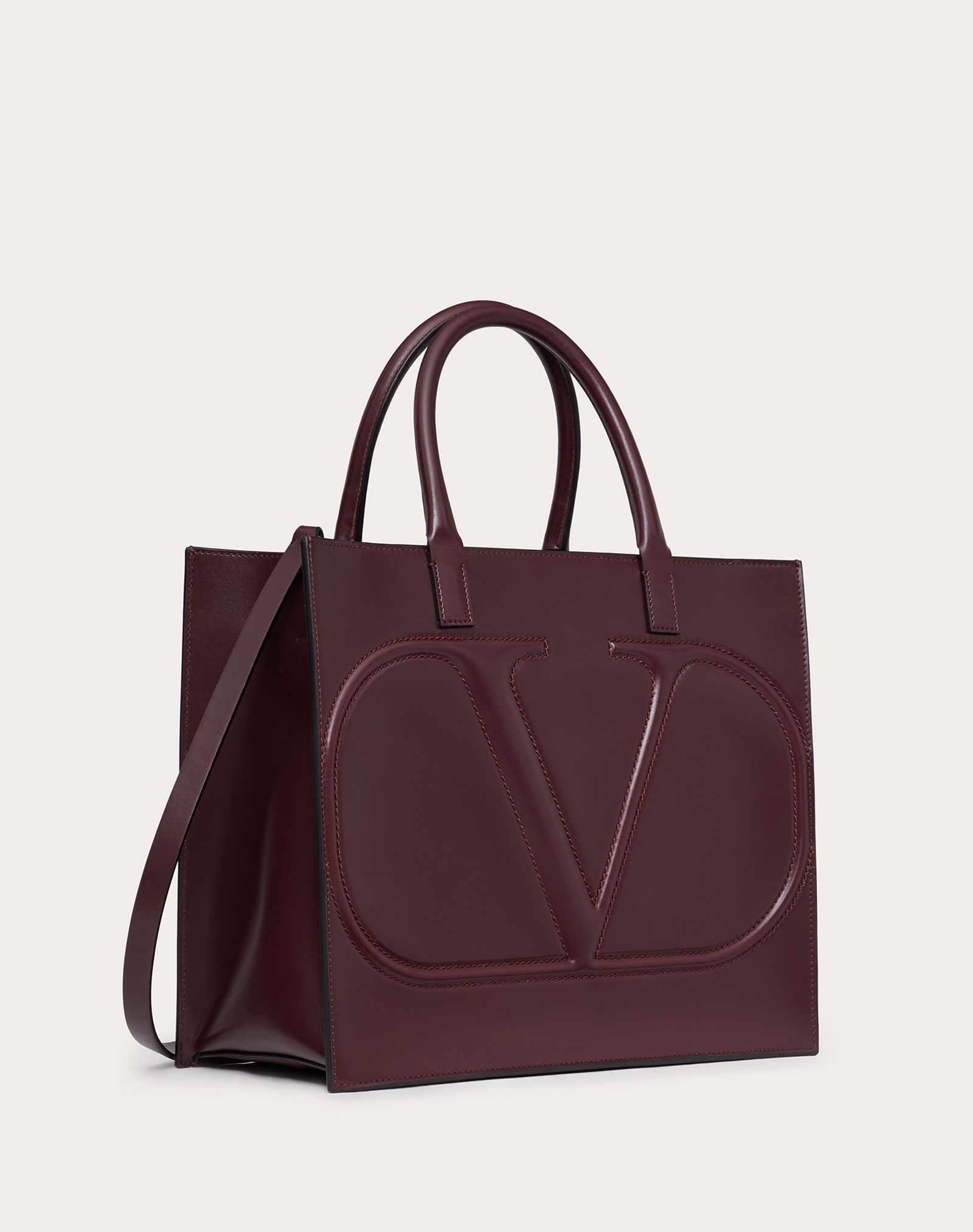 VLogo Walk Calfskin Tote Bag - 2