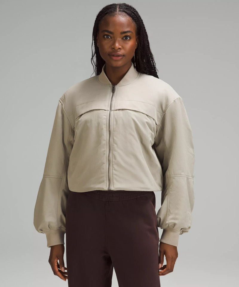 Insulated Ruched Bomber Jacket 1